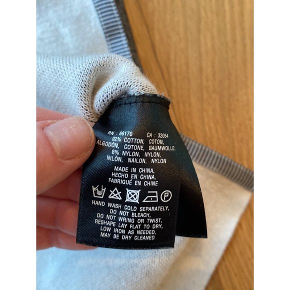 Anthropologie Moth Tank Top Mock Neck Sleeveless Sweater Striped Medium - Picture 5 of 7